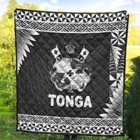 Tonga Coat Of Arms Premium Quilt Simplified Version Black LT8 - Wonder Print Shop