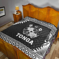 Tonga Coat Of Arms Premium Quilt Simplified Version Black LT8 - Wonder Print Shop