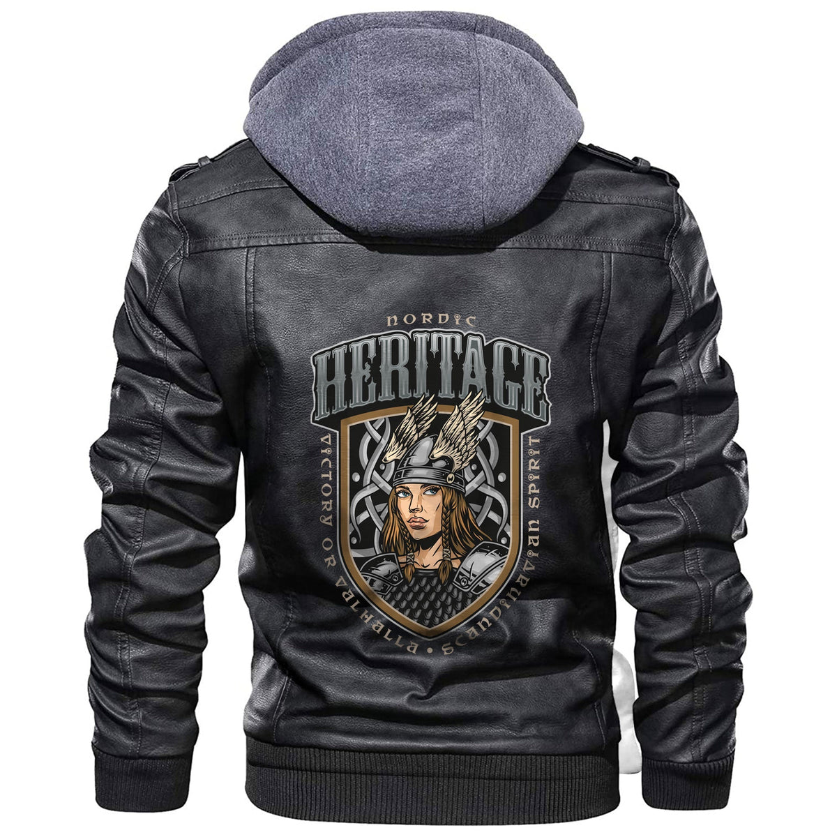 Viking Pretty Valkyrie Leather Jacket RLT12 - Wonder Print Shop