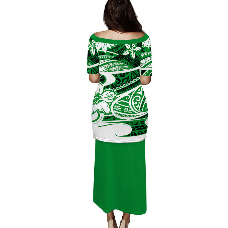 polynesian-tribal-puletasi-dress-green