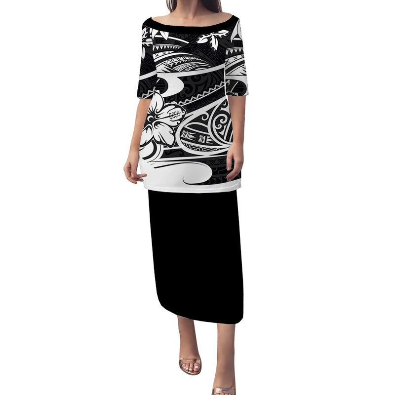 polynesian-tribal-puletasi-dress-black