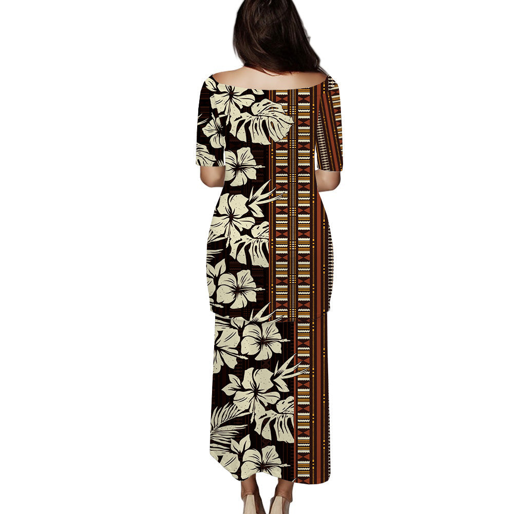 custom-personalised-polynesian-puletasi-dress-hibiscus-flower-tribal-fabric-wallpaper