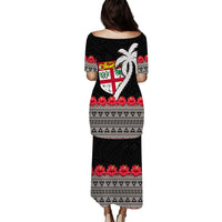 fiji-puletasi-dress-hibiscus-flowers-with-coconut-tapa-pattern-ver01