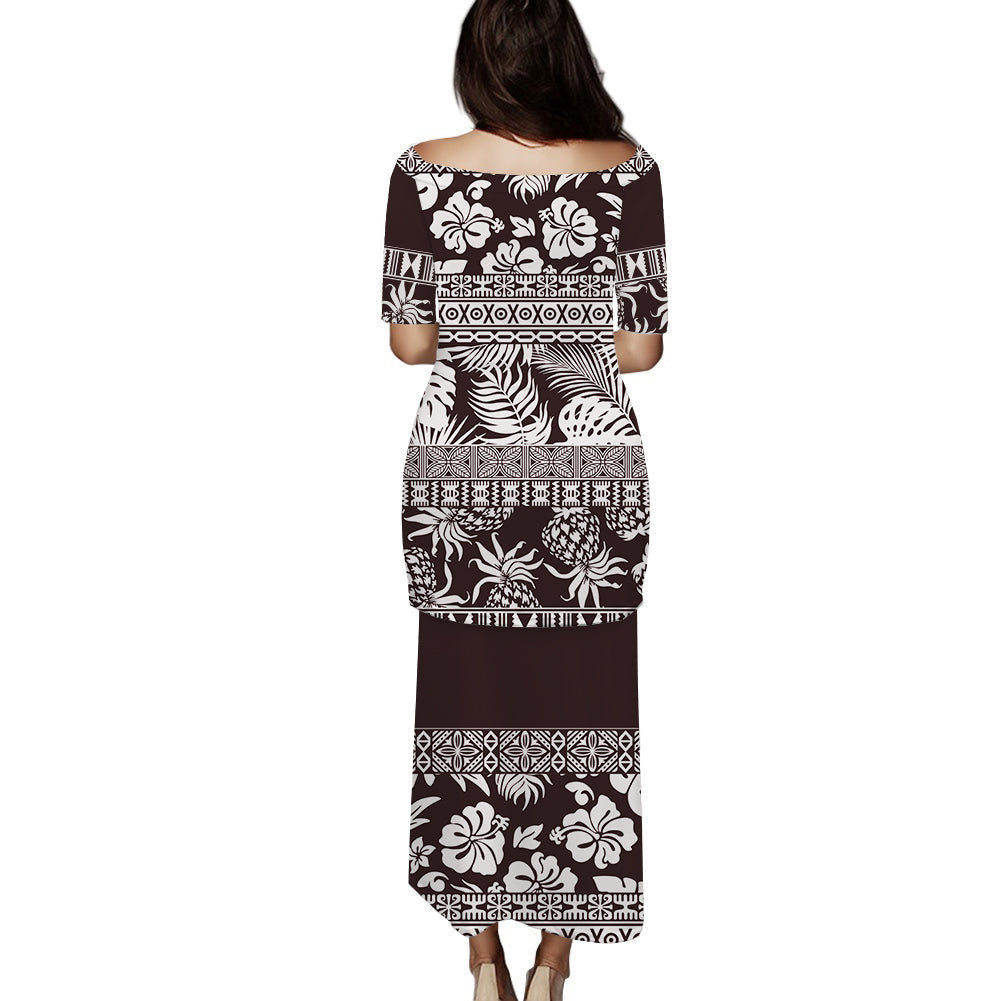 polynesian-puletasi-dress-hibiscus-tropical-leaves-pattern-ver07
