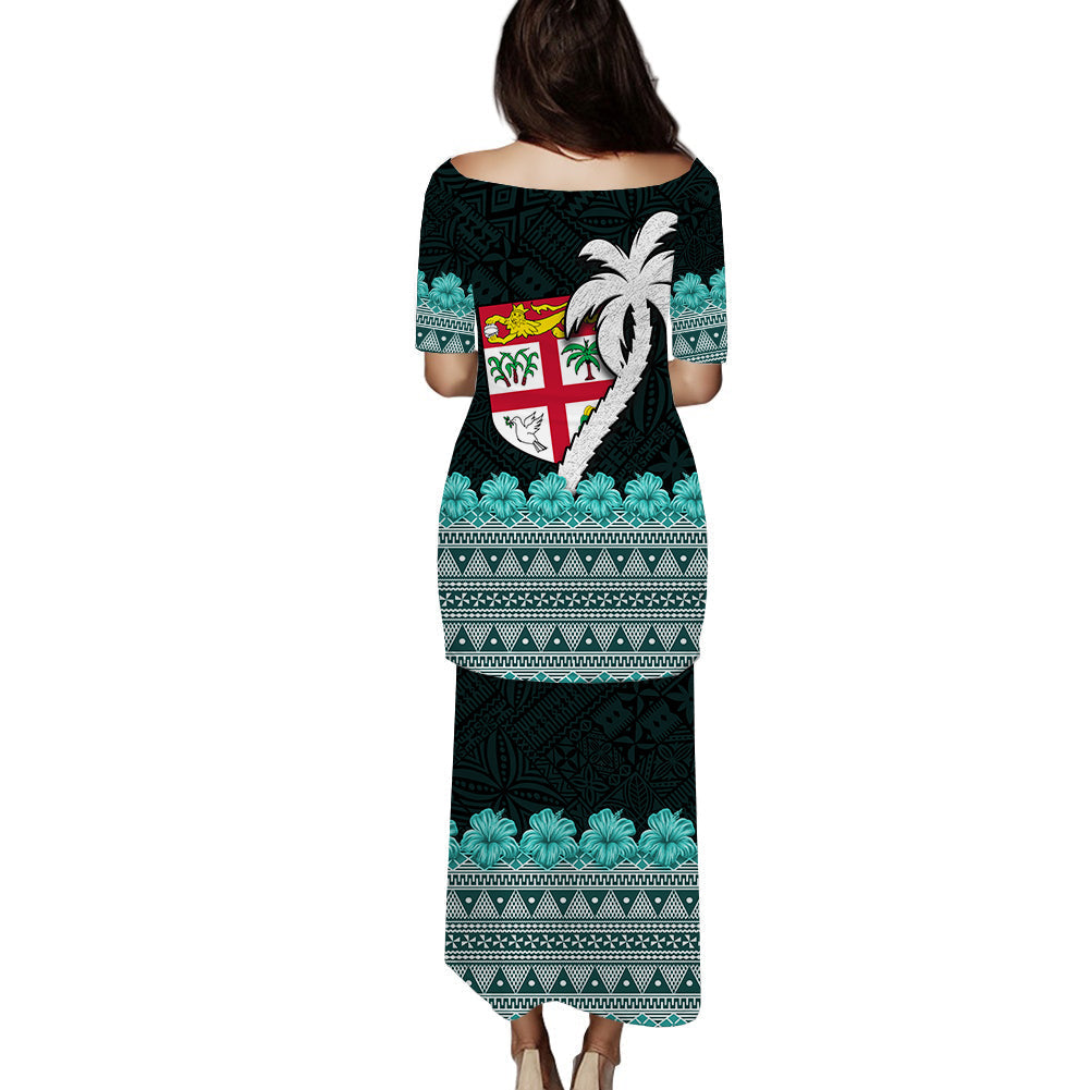 fiji-puletasi-dress-hibiscus-flowers-with-coconut-tapa-pattern-ver02