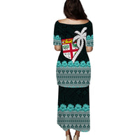 fiji-puletasi-dress-hibiscus-flowers-with-coconut-tapa-pattern-ver02