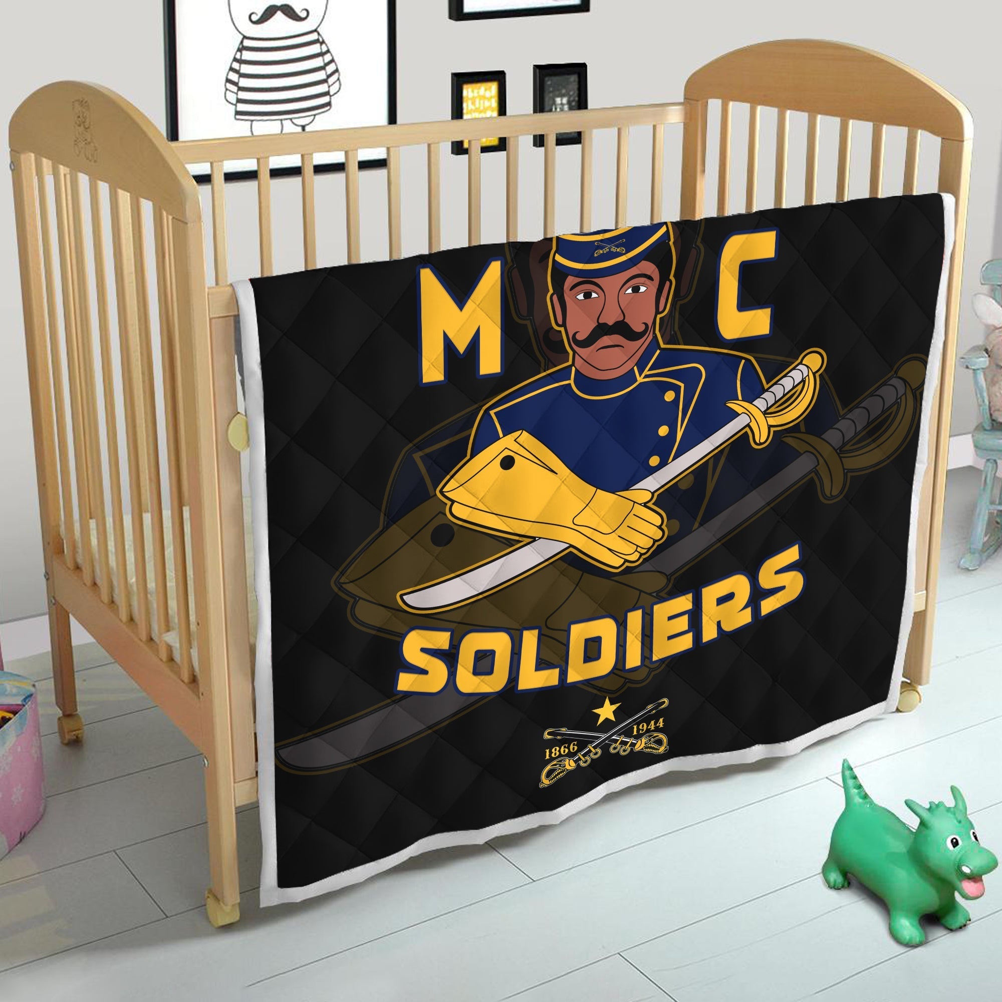 Buffalo Soldiers Premium Quilt BSMC Club Adore Motorcycle LT13 - Wonder Print Shop