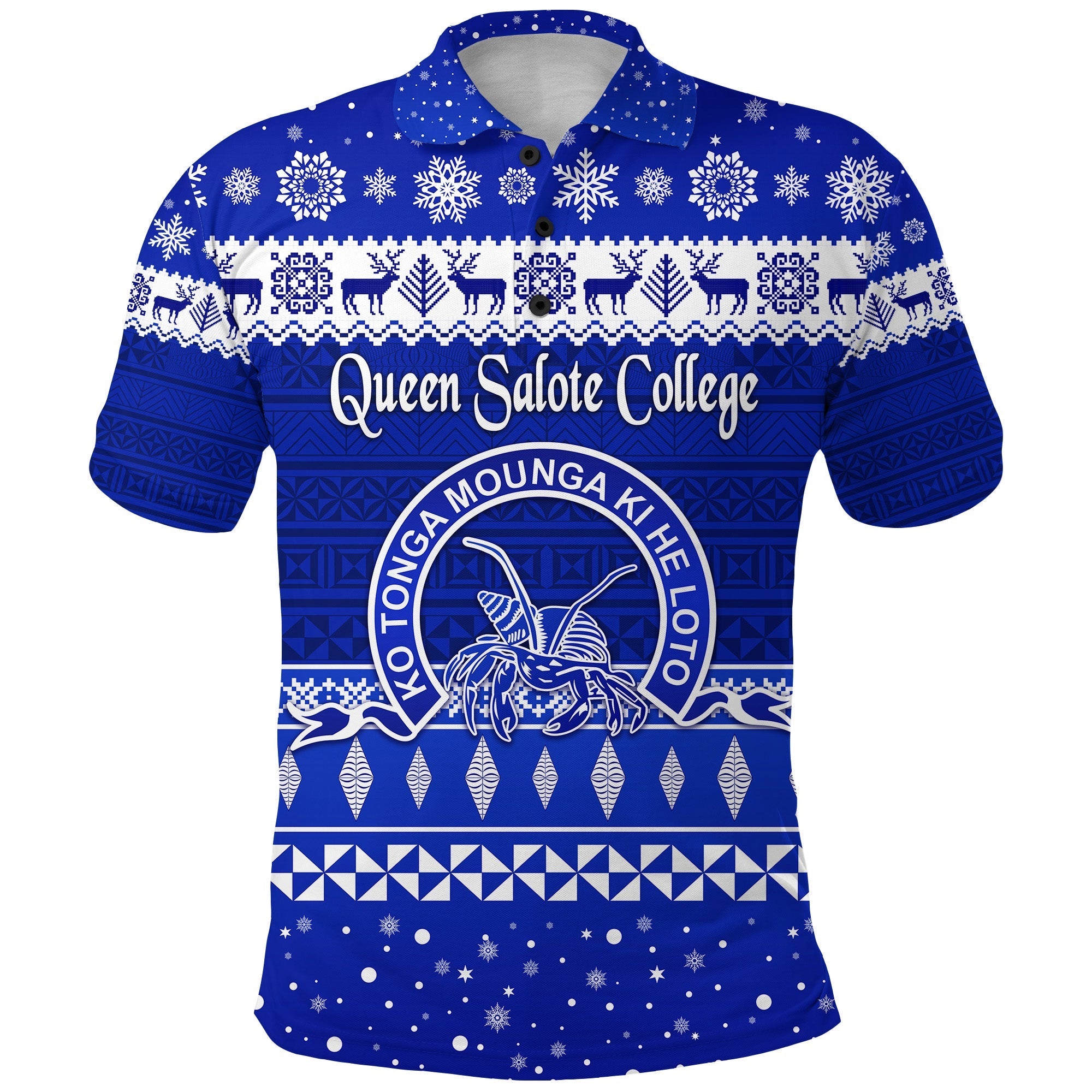 Custom Queen Salote College Polo Shirt Christmas Simple Style LT8 - Wonder Print Shop