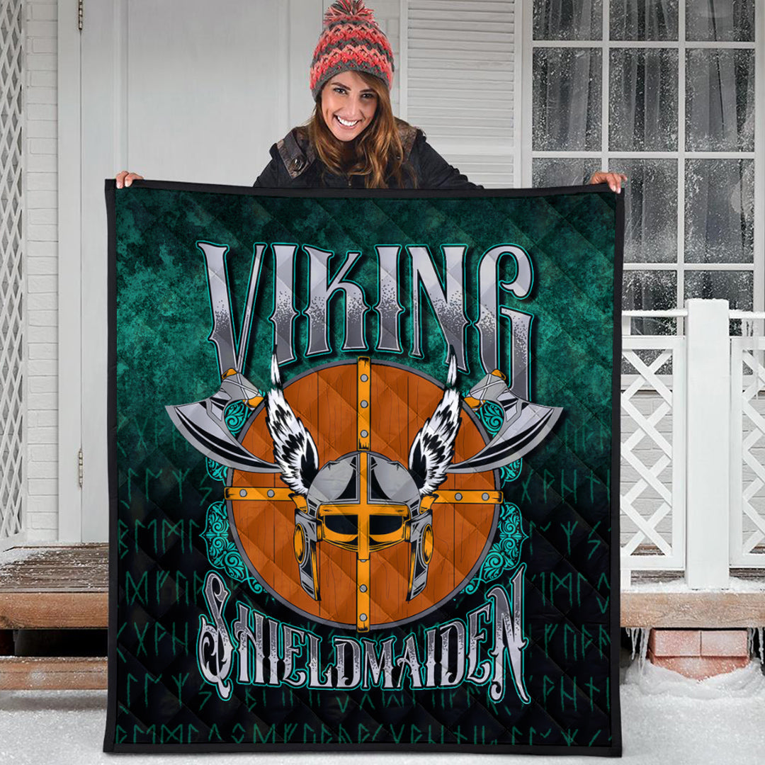 Viking Quilt - Viking ShieldMaiden Quilt RLT12 - Wonder Print Shop