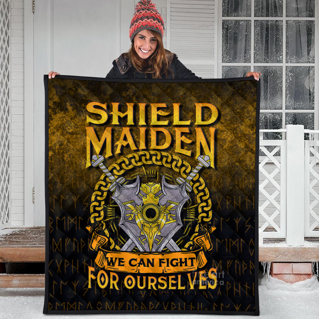 Viking Quilt - Shield Maiden We Can Fight For Ourselves Quilt RLT12 - Wonder Print Shop