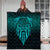 Viking Quilt - Eye of Odin - Cyan Version Quilt RLT12 - Wonder Print Shop
