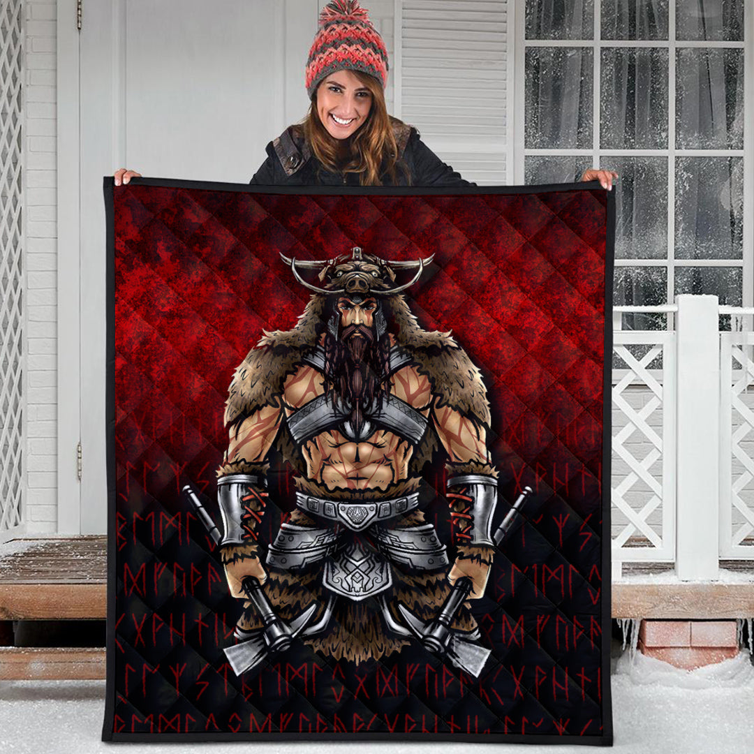 Viking Quilt - Berserker Viking Warrior Valhalla Quilt RLT12 - Wonder Print Shop