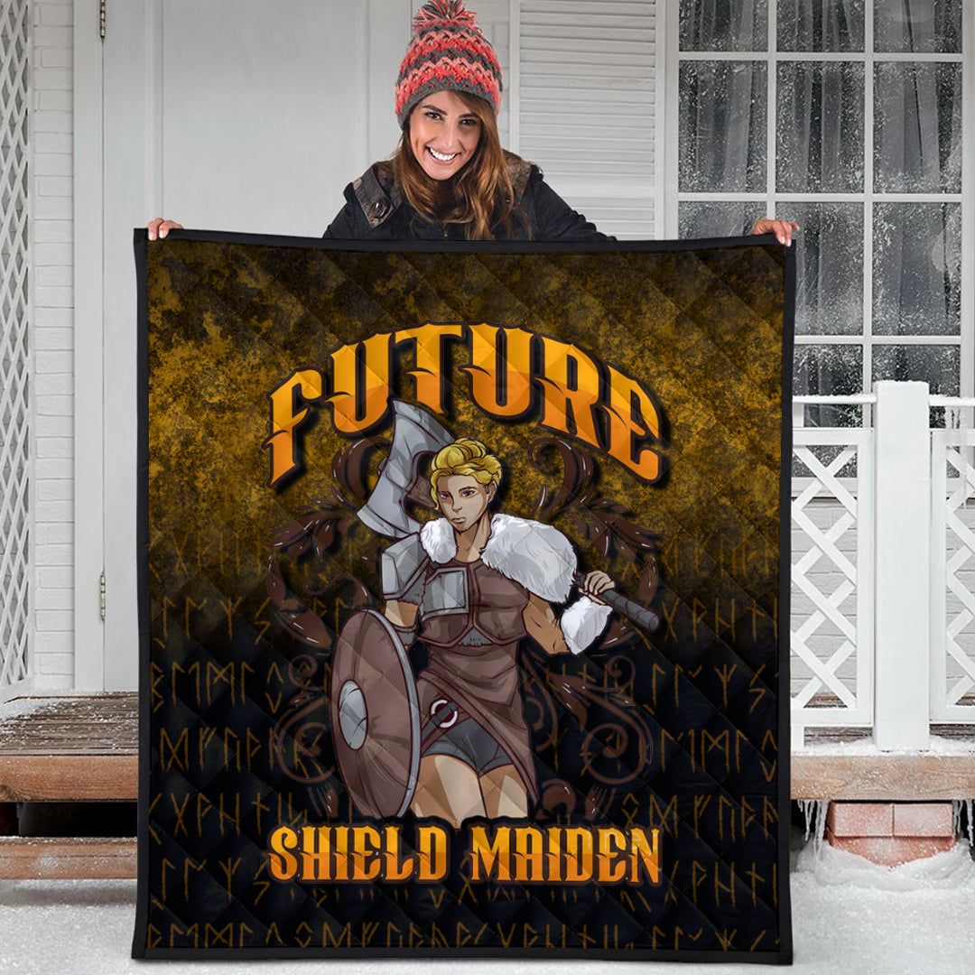 Viking Quilt - Viking Future Shield Maiden Quilt RLT12 - Wonder Print Shop