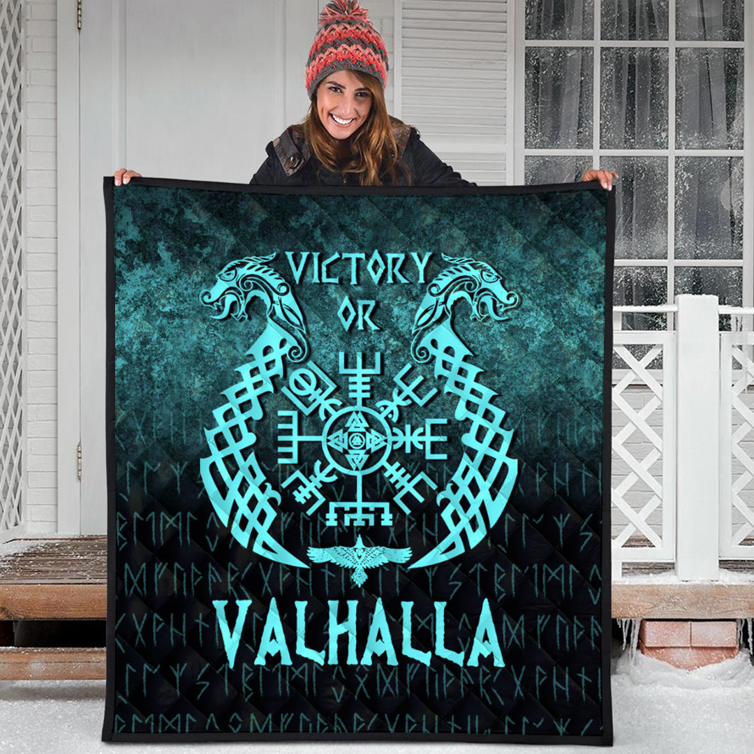 Wonder Print Shop Quilt - Victory or Valhalla - Cyan Version Quilt RLT12 - Wonder Print Shop