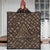 Viking Quilt - Triquetra and Runic Alphabet Wood and Gold Quilt RLT12 - Wonder Print Shop