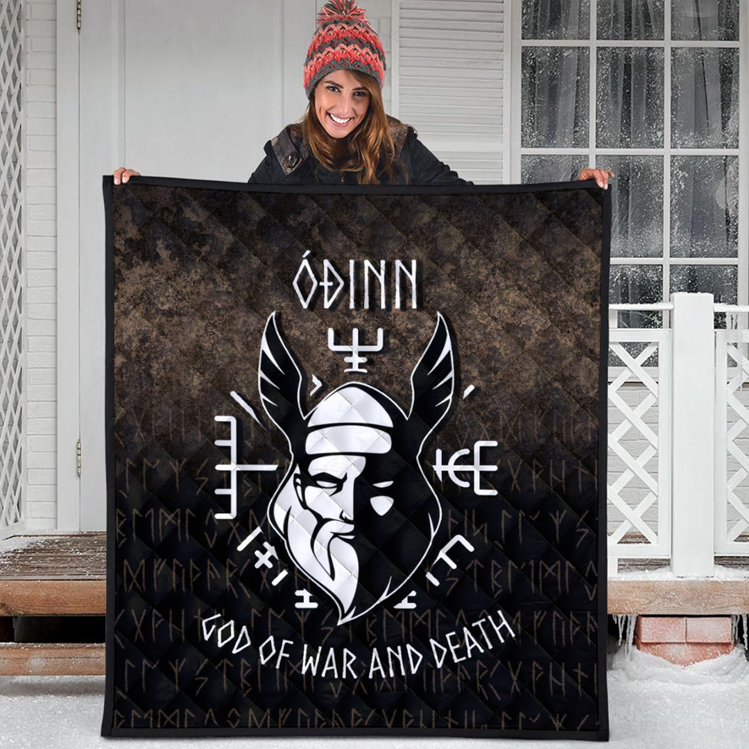 Wonder Print Shop Quilt - Odin God Of War and Death Quilt RLT12 - Wonder Print Shop