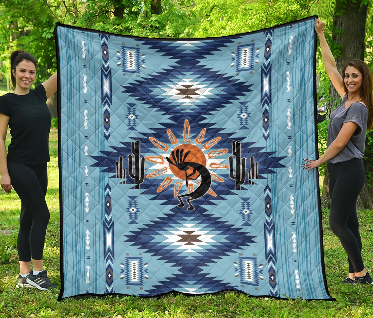Native American Premium Quilt Kokopelli Mix Navajo Pattern - Wonder Print Shop