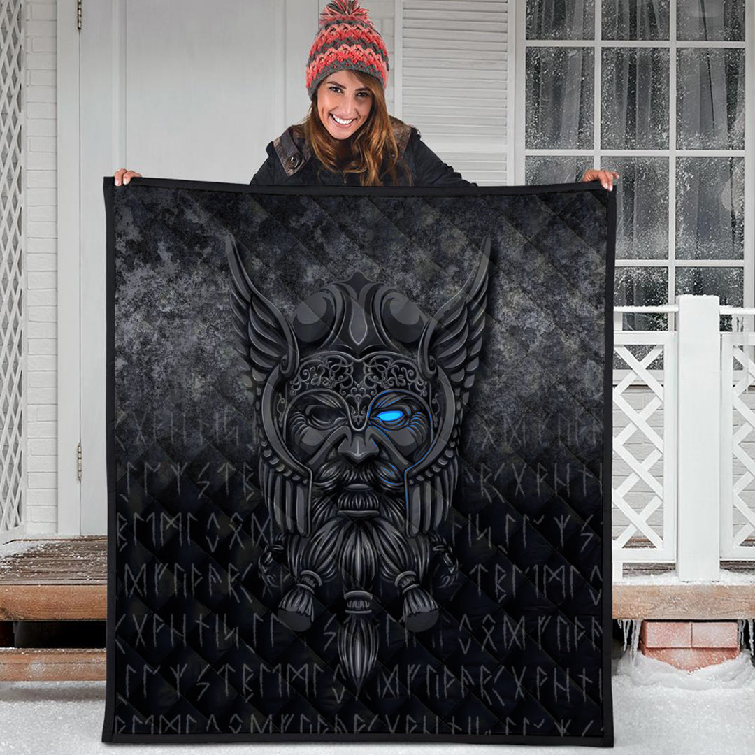 Viking Quilt - Viking Odin Allfather In Asgard - Special Version Quilt RLT12 - Wonder Print Shop