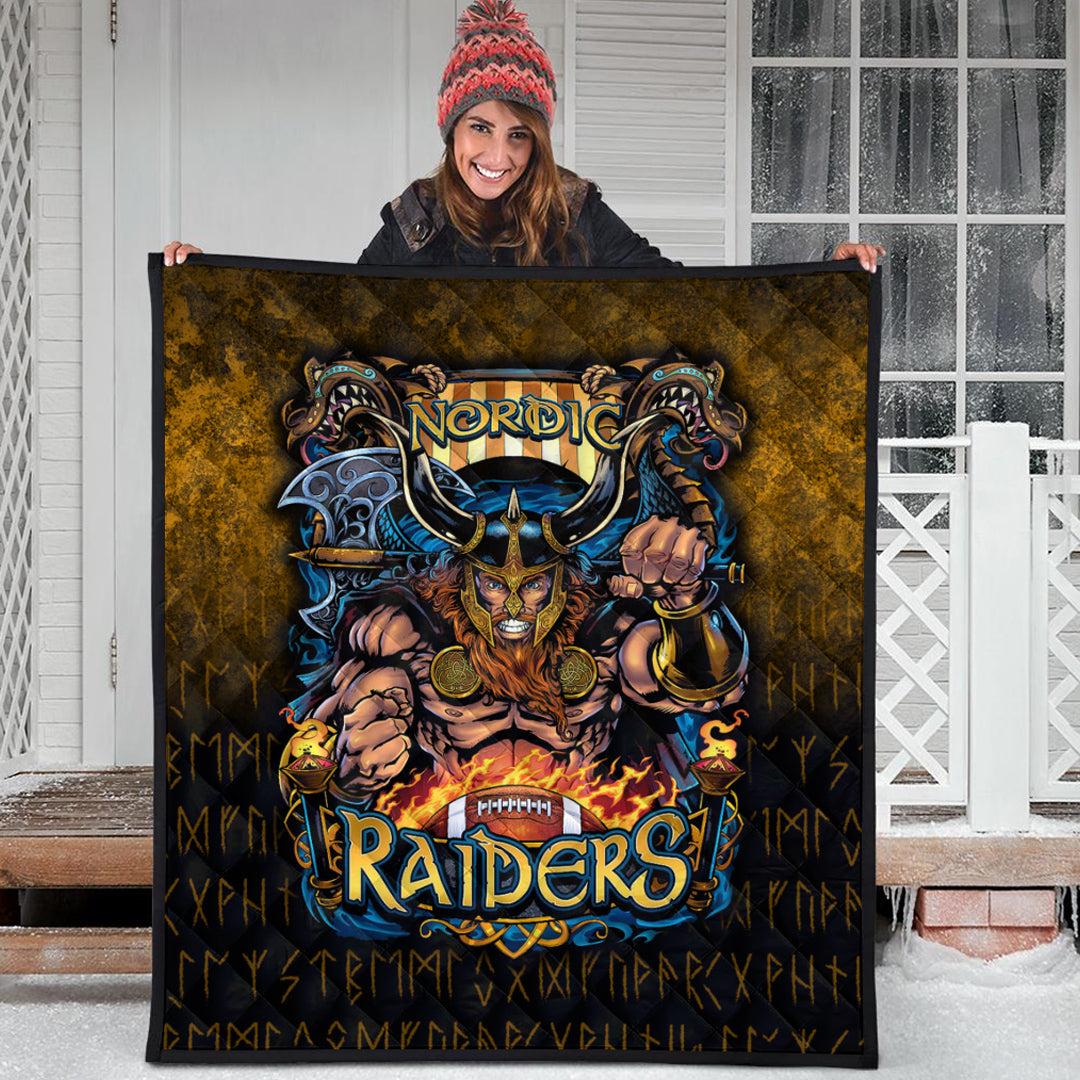 Viking Quilt - Viking Nordic Raiders Quilt RLT12 - Wonder Print Shop