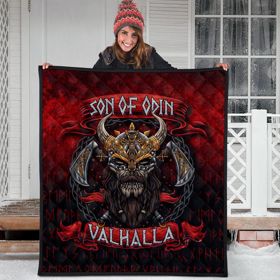 Viking Quilt - Son of Odin Valhalla Quilt RLT12 - Wonder Print Shop