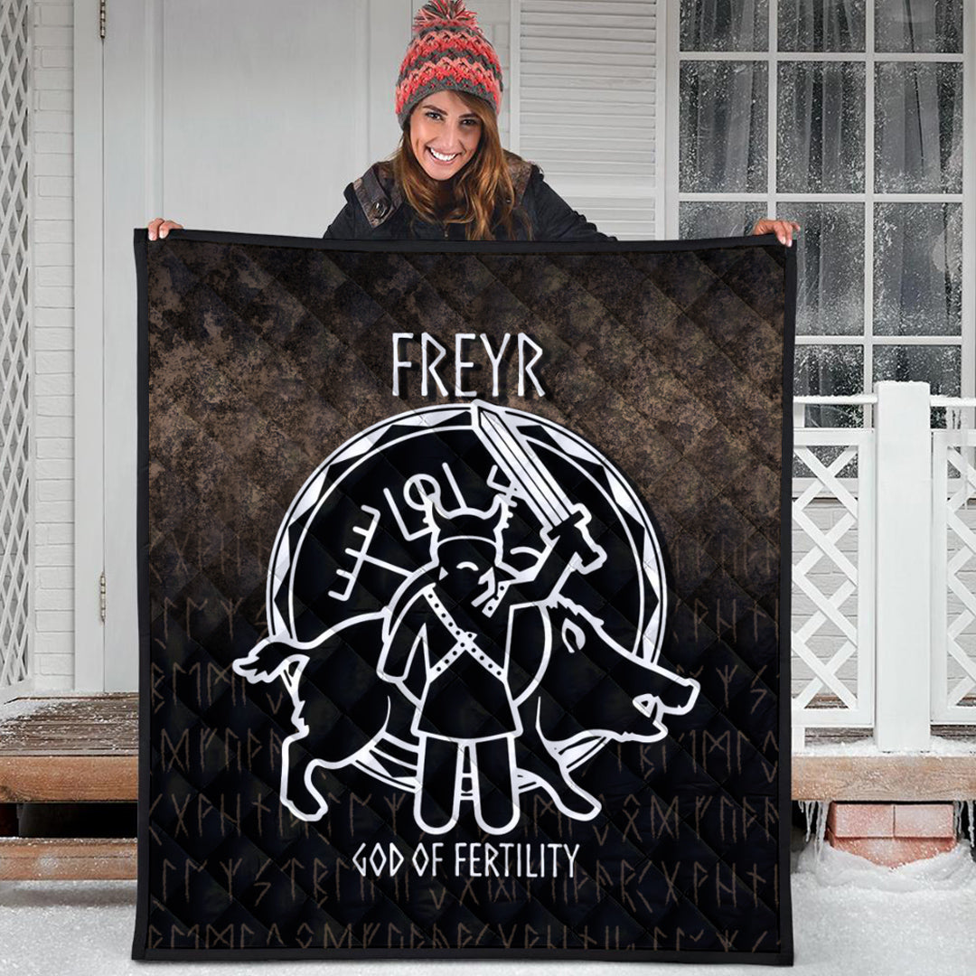 Wonder Print Shop Quilt - Freyr God Of Fertility Quilt RLT12 - Wonder Print Shop