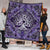 Viking Quilt - Tree Of Life with Triquetra Amethyst and Silver Quilt RLT12 - Wonder Print Shop