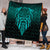 Viking Quilt - Eye of Odin - Cyan Version Quilt RLT12 - Wonder Print Shop