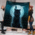 Viking Quilt - Fenrir Viking Wolf - Cyan Version Quilt RLT12 - Wonder Print Shop