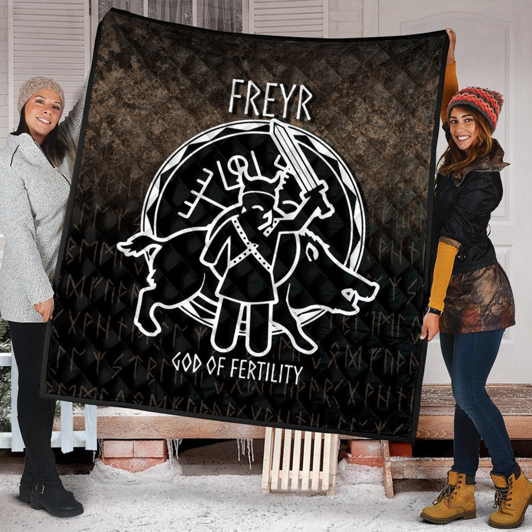 Wonder Print Shop Quilt - Freyr God Of Fertility Quilt RLT12 - Wonder Print Shop