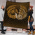 Viking Quilt - Ragnarok Huginn Muninn - Gold Version Quilt RLT12 - Wonder Print Shop