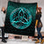 Viking Quilt - Vegvisir Nordic Viking Rune - Cyan Version Quilt RLT12 - Wonder Print Shop