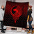 Viking Quilt - Viking Norse Wolf - Red Version Quilt RLT12 - Wonder Print Shop