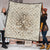 Viking Quilt - Tree Of Life with Triquetra and Futhark Pastel Gold Quilt RLT12 - Wonder Print Shop