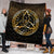 Viking Quilt - Vegvisir Nordic Viking Rune - Gold Version Quilt RLT12 - Wonder Print Shop