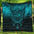 Viking Quilt - Viking Odin Allfather In Asgard - Cyan Version Quilt RLT12 - Wonder Print Shop