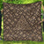 Viking Quilt - Triquetra and Runic Alphabet Wood and Gold Quilt RLT12 - Wonder Print Shop