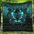 Viking Quilt - Nordic Warrior Valhalla Norse - Cyan Version Quilt RLT12 - Wonder Print Shop