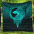 Viking Quilt - Viking Norse Wolf - Cyan Version Quilt RLT12 - Wonder Print Shop