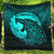 Viking Quilt - Fenrir Viking 3D Tattoo - Cyan Version Quilt RLT12 - Wonder Print Shop