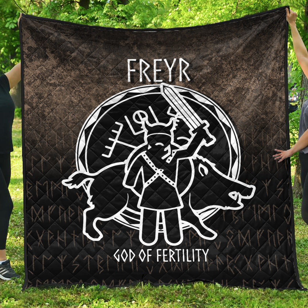 Wonder Print Shop Quilt - Freyr God Of Fertility Quilt RLT12 - Wonder Print Shop