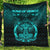 Viking Quilt - Vikings Ravens Mjolnir - Cyan Version Quilt RLT12 - Wonder Print Shop