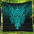 Viking Quilt - Odin The Allfather Asgard God and Chief Of Aesir - Cyan Version Quilt RLT12 - Wonder Print Shop