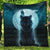 Viking Quilt - Fenrir Viking Wolf - Cyan Version Quilt RLT12 - Wonder Print Shop