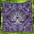 Viking Quilt - Tree Of Life with Triquetra Amethyst and Silver Quilt RLT12 - Wonder Print Shop