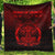 Viking Quilt - Vikings Ravens Mjolnir - Red Version Quilt RLT12 - Wonder Print Shop
