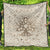 Viking Quilt - Tree Of Life with Triquetra and Futhark Pastel Gold Quilt RLT12 - Wonder Print Shop