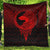 Viking Quilt - Viking Norse Wolf - Red Version Quilt RLT12 - Wonder Print Shop