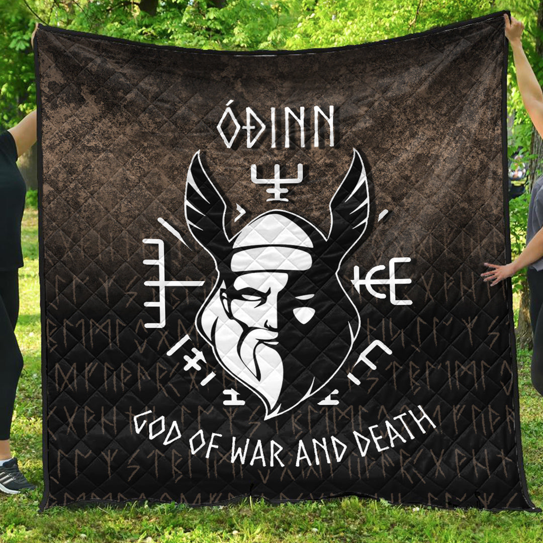 Wonder Print Shop Quilt - Odin God Of War and Death Quilt RLT12 - Wonder Print Shop