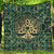 Viking Quilt - Tree Of Life with Triquetra Malachite and Gold Quilt RLT12 - Wonder Print Shop