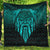 Viking Quilt - Eye of Odin - Cyan Version Quilt RLT12 - Wonder Print Shop